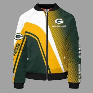 Green Bay Packers Yellow Green Unisex Bomber Jacket TBJ4591