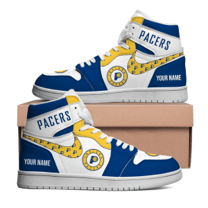 Indiana Pacers Personalized NBA AJ1 Nike Sneakers High Top