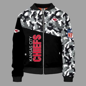 Kansas City Chiefs Camouflage Red Bomber Jacket TBJ4634