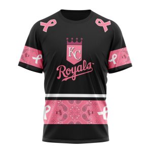 Kansas City Royals Specialized Design In Classic Style With Paisley! In October We Wear Pink Breast Cancer Unisex T-Shirt
