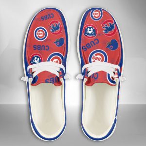 MLB Chicago Cubs Hey Dude Shoes Wally Lace Up Loafers Moccasin Slippers HDS2720