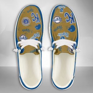 MLB Kansas City Royals Hey Dude Shoes Wally Lace Up Loafers Moccasin Slippers HDS2716