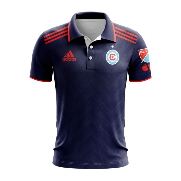 MLS Chicago Fire 2023 Home Polo Shirt Golf Shirt