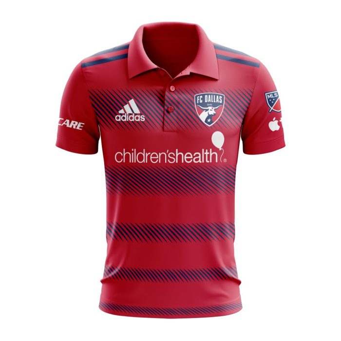 MLS FC Dallas 2023 Home Crescendo Custom Polo Shirt Golf Shirt