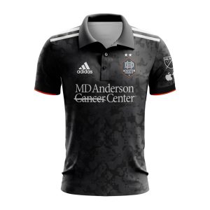 MLS Houston Dynamo FC 2023 Away The Bayou City Custom Polo Shirt Golf Shirt
