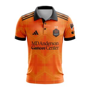 MLS Houston Dynamo FC 2023 Home El Sol Custom Polo Shirt Golf Shirt