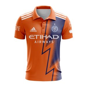 MLS New York City FC 2023 Away The Volt Custom Polo Shirt Golf Shirt