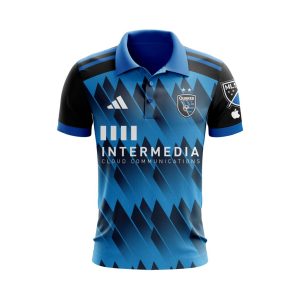 MLS San Jose Earthquakes 2023 Home Active Fault Custom Polo Shirt Golf Shirt