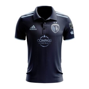 MLS Sporting Kansas City 2023 Away State Line 3.0 Custom Polo Shirt Golf Shirt