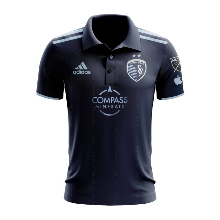 MLS Sporting Kansas City 2023 Away State Line 3.0 Custom Polo Shirt Golf Shirt