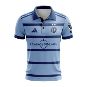 MLS Sporting Kansas City 2023 Home Hoops 4.0 Custom Polo Shirt Golf Shirt