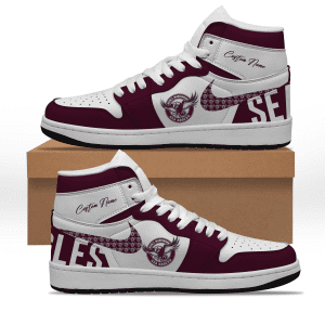Manly Warringah Sea Eagles NRL AJ1 Nike Sneakers High Top Shoes 2023 Collection