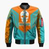 Miami Dolphins Skull Blue Orange Bomber Jacket TBJ4661