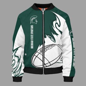 Michigan State Spartans Green Bomber Jacket TBJ4486