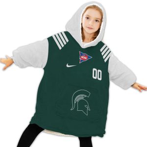 Michigan State Spartans - Personalize Oodie Blanket Hoodie Wearable Blanket