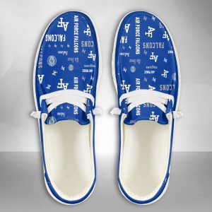 NCAA Air Force Falcons Hey Dude Shoes Wally Lace Up Loafers Moccasin Slippers HDS2078