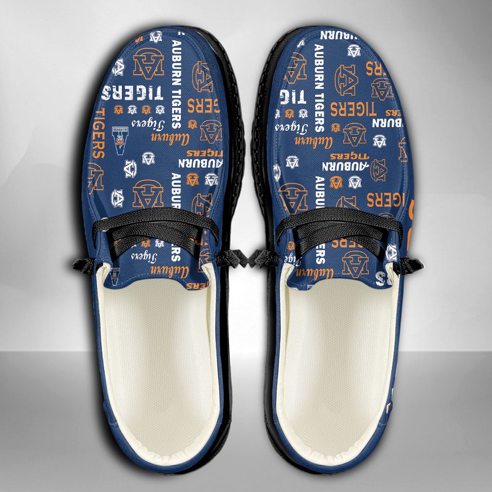 NCAA Auburn Tigers Hey Dude Shoes Wally Lace Up Loafers Moccasin ...