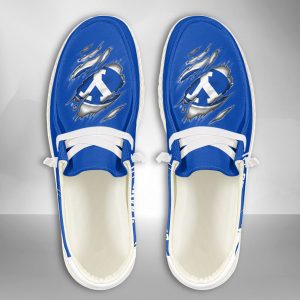 NCAA BYU Cougars Hey Dude Shoes Wally Lace Up Loafers Moccasin Slippers HDS2468