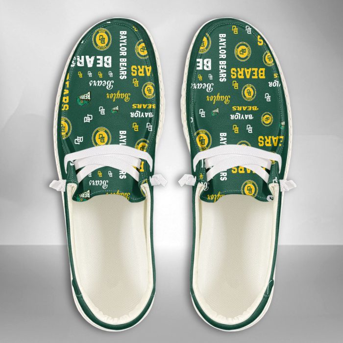 NCAA Baylor Bears Hey Dude Shoes Wally Lace Up Loafers Moccasin Slippers HDS2246