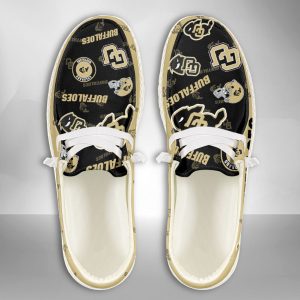NCAA Colorado Buffaloes Hey Dude Shoes Wally Lace Up Loafers Moccasin Slippers HDS1080