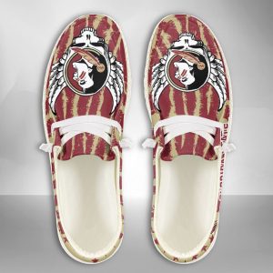 NCAA Florida State Seminoles Hey Dude Shoes Wally Lace Up Loafers Moccasin Slippers HDS1277
