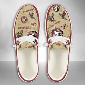 NCAA Florida State Seminoles Hey Dude Shoes Wally Lace Up Loafers Moccasin Slippers HDS1953
