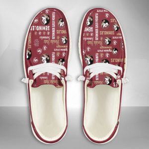 NCAA Florida State Seminoles Hey Dude Shoes Wally Lace Up Loafers Moccasin Slippers HDS2102