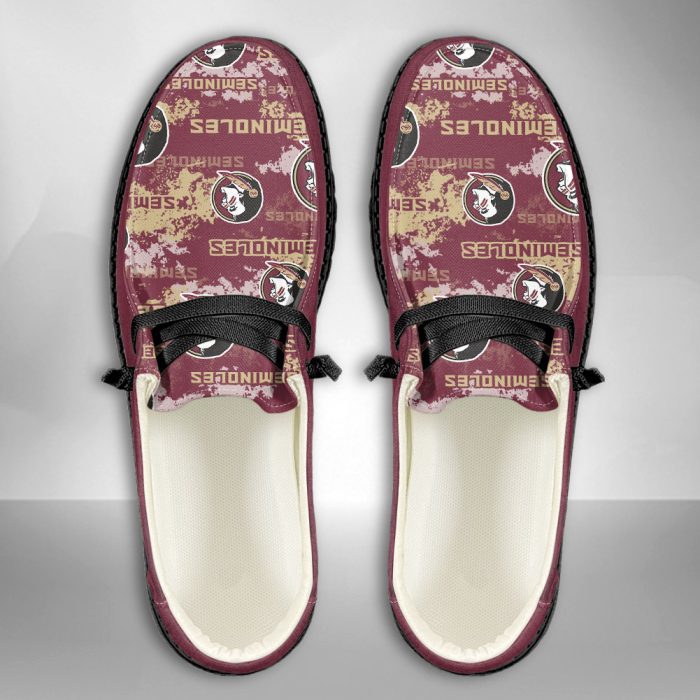 NCAA Florida State Seminoles Hey Dude Shoes Wally Lace Up Loafers Moccasin Slippers HDS2796