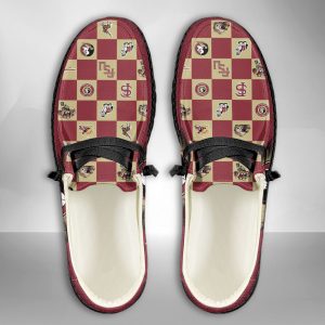 NCAA Florida State Seminoles Hey Dude Shoes Wally Lace Up Loafers Moccasin Slippers HDS3084