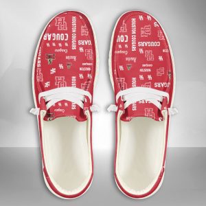 NCAA Houston Cougars Hey Dude Shoes Wally Lace Up Loafers Moccasin Slippers HDS1917