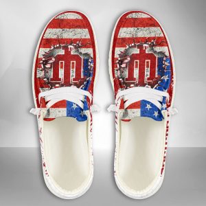 NCAA Indiana Hoosiers Hey Dude Shoes Wally Lace Up Loafers Moccasin Slippers HDS2166