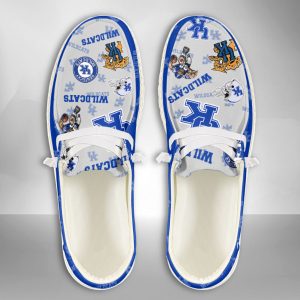 NCAA Kentucky Wildcats Hey Dude Shoes Wally Lace Up Loafers Moccasin Slippers HDS2414