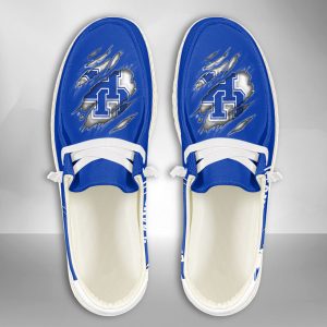 NCAA Kentucky Wildcats Hey Dude Shoes Wally Lace Up Loafers Moccasin Slippers HDS2470