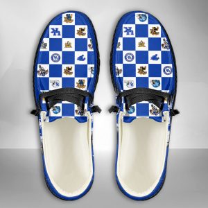 NCAA Kentucky Wildcats Hey Dude Shoes Wally Lace Up Loafers Moccasin Slippers HDS3151