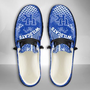 NCAA Kentucky Wildcats Hey Dude Shoes Wally Lace Up Loafers Moccasin Slippers HDS3168