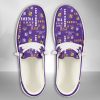 NCAA LSU Tigers Hey Dude Shoes Wally Lace Up Loafers Moccasin Slippers HDS2977