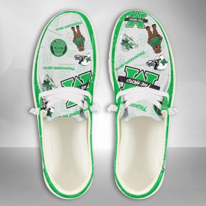 NCAA Marshall Thundering Herd Hey Dude Shoes Wally Lace Up Loafers Moccasin Slippers HDS1852