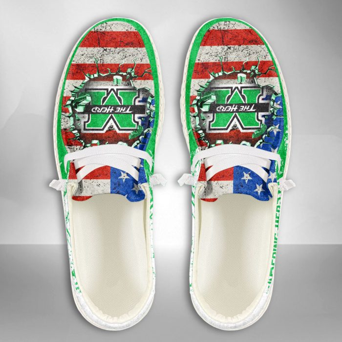 NCAA Marshall Thundering Herd Hey Dude Shoes Wally Lace Up Loafers Moccasin Slippers HDS2165