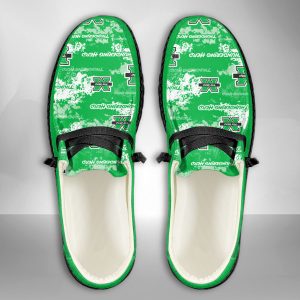 NCAA Marshall Thundering Herd Hey Dude Shoes Wally Lace Up Loafers Moccasin Slippers HDS2768