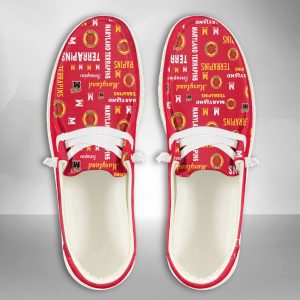NCAA Maryland Terrapins Hey Dude Shoes Wally Lace Up Loafers Moccasin Slippers HDS1118