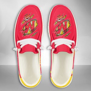 NCAA Maryland Terrapins Hey Dude Shoes Wally Lace Up Loafers Moccasin Slippers HDS1395
