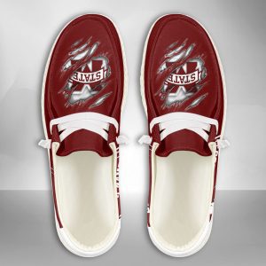 NCAA Mississippi State Bulldogs Hey Dude Shoes Wally Lace Up Loafers Moccasin Slippers HDS2404