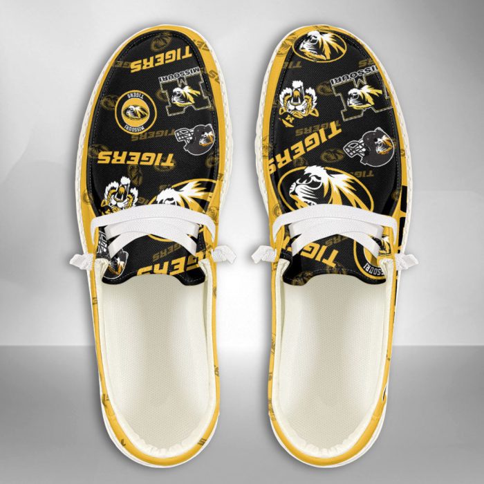 NCAA Missouri Tigers Hey Dude Shoes Wally Lace Up Loafers Moccasin Slippers HDS2009