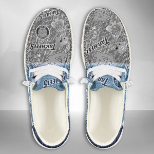 NCAA North Carolina Tar Heels Hey Dude Shoes Wally Lace Up Loafers Moccasin Slippers HDS2213