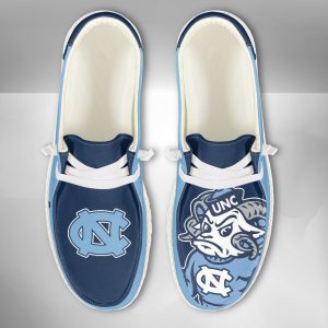 NCAA North Carolina Tar Heels Hey Dude Shoes Wally Lace Up Loafers Moccasin Slippers HDS2506