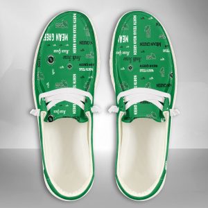 NCAA North Texas Mean Green Hey Dude Shoes Wally Lace Up Loafers Moccasin Slippers HDS2039