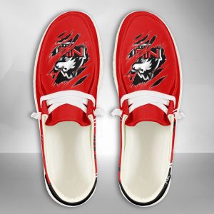 NCAA Northern Illinois Huskies Hey Dude Shoes Wally Lace Up Loafers Moccasin Slippers HDS2174