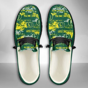 NCAA Oregon Ducks Hey Dude Shoes Wally Lace Up Loafers Moccasin Slippers HDS1963
