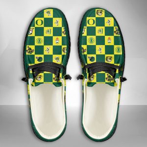 NCAA Oregon Ducks Hey Dude Shoes Wally Lace Up Loafers Moccasin Slippers HDS2173