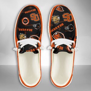 NCAA Oregon State Beavers Hey Dude Shoes Wally Lace Up Loafers Moccasin Slippers HDS1894